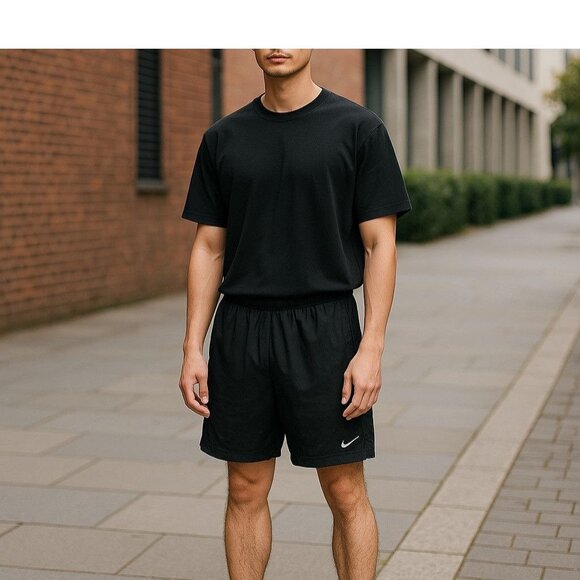 Nike Dri Fit Mens Black Athletic Shorts M - Picture 1 of 5